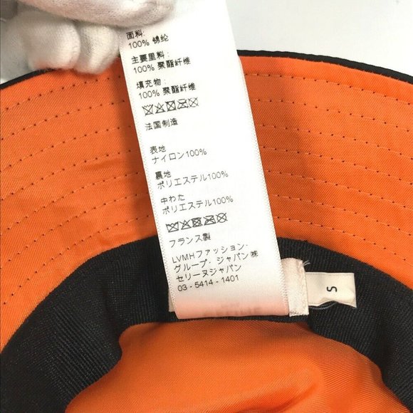CELINE logo Quilted hat Black Nylon main image 5
